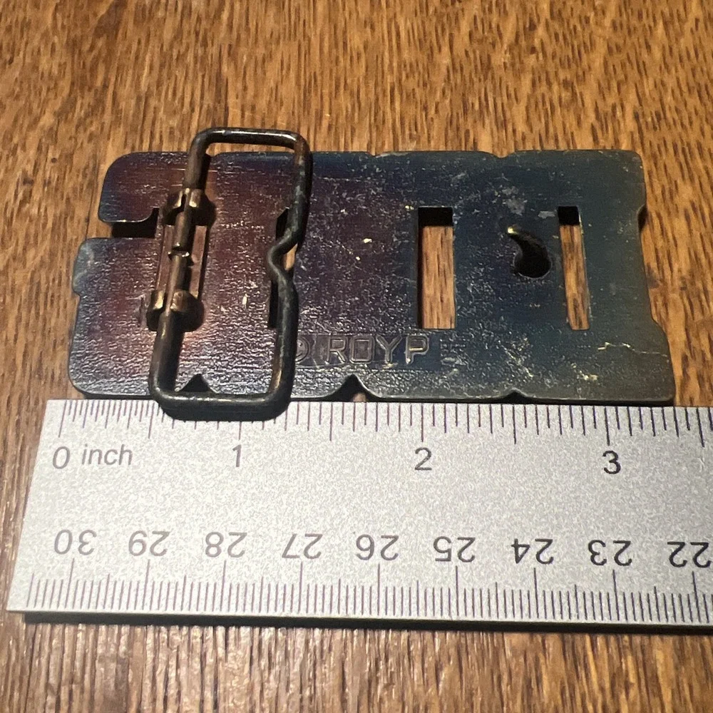 Vintage ROYP Solid Brass Name 